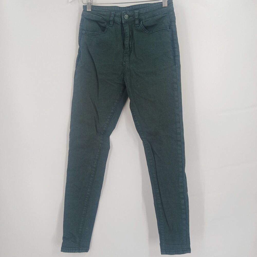 So iLL Womens Size 27 Dark Gray Climbing Denim Pants Stretch Jeans - Picture 1 of 3